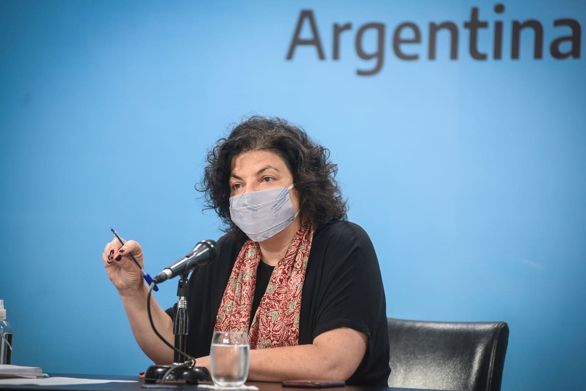 Conferencia de Carla Vizzotti. Reporte de casos y situación epidemiológica