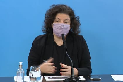 La ministra de Salud, Carla Vizzotti.