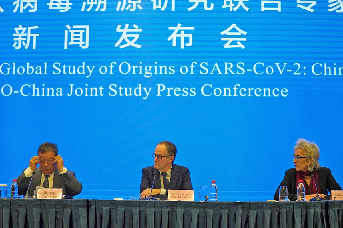 Conferencia de la Organización Mundial de la Salud, OMS, en Wuhan