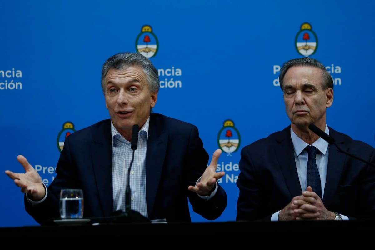 Conferencia de Mauricio Macri y Miguel Angel Pichetto