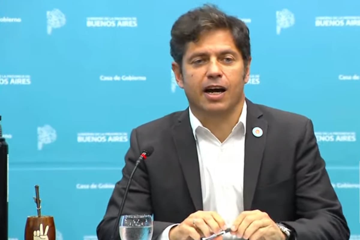 Conferencia de prensa de Axel Kicillof