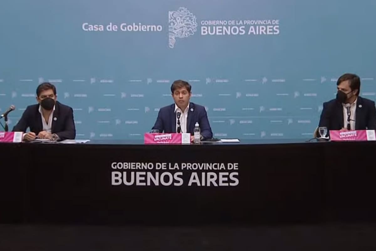 Conferencia de prensa de Axel Kicillof por la nuevas medidas para la provincia de Buenos Aires