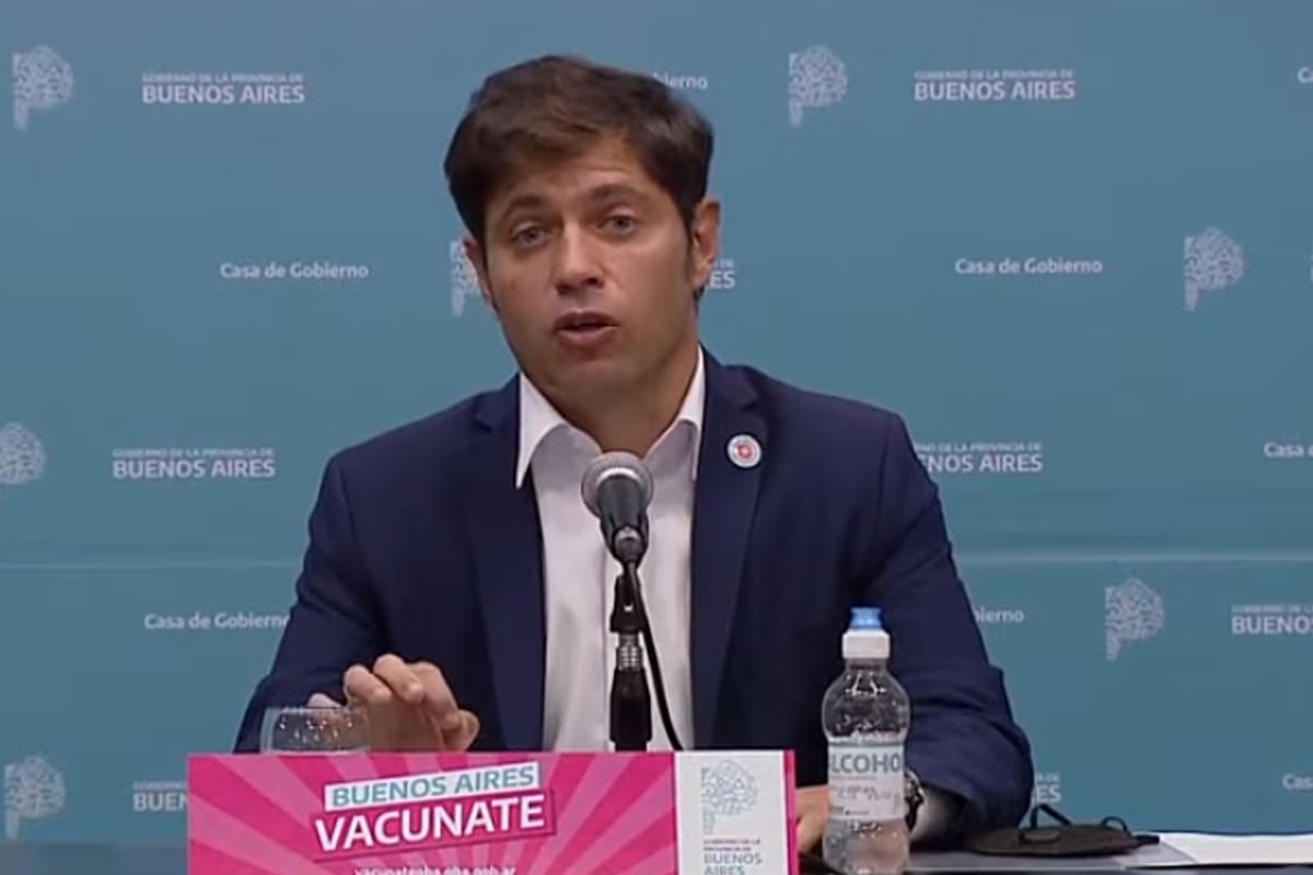 Conferencia de prensa de Axel Kicillof por la nuevas medidas para la provincia de Buenos Aires