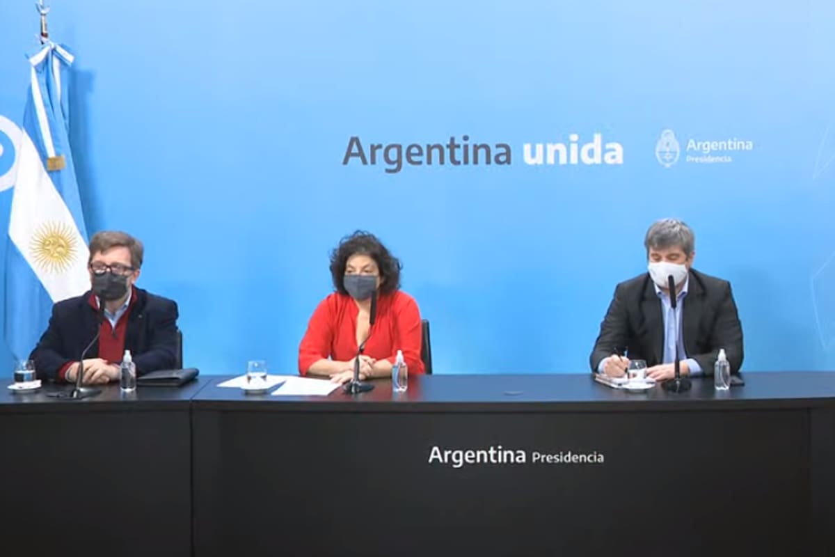 Conferencia de prensa de Carla Vizzotti