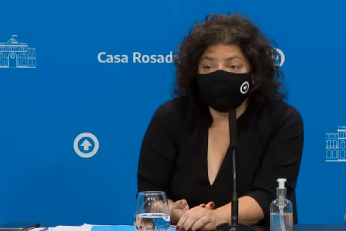 Conferencia de prensa de Carla Vizzotti