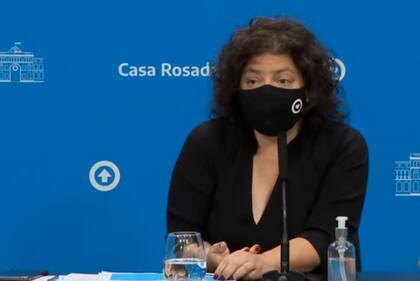 La ministra de Salud, Carla Vizzotti, recomendó no hisoparse a aquellos que sean contacto estrecho y no presenten síntomas: solo deben aislarse