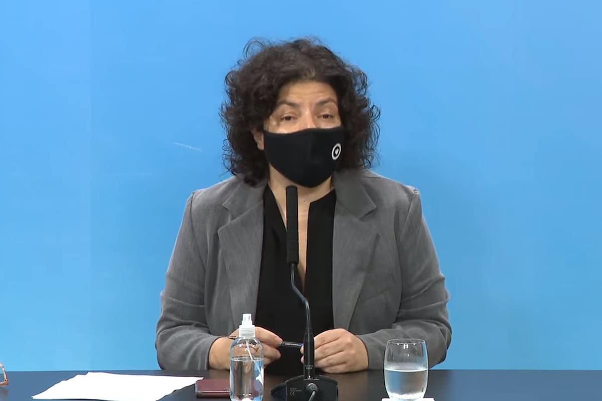 Conferencia de prensa de Carla Vizzotti en Casa Rosada