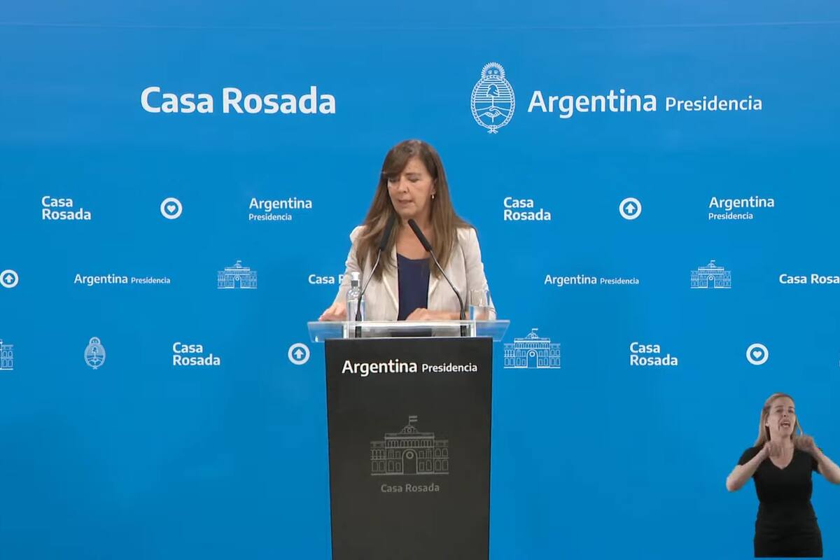 Conferencia de prensa de Gabriela Cerrutti