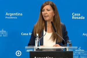 Conferencia de prensa de Gabriela Cerruti