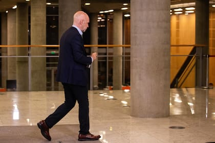 Conferencia de prensa de Horacio Rodríguez Larreta, en la sede del gobierno porteño