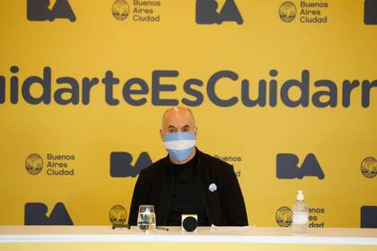 Conferencia de prensa de Horacio Rodriguez Larreta.