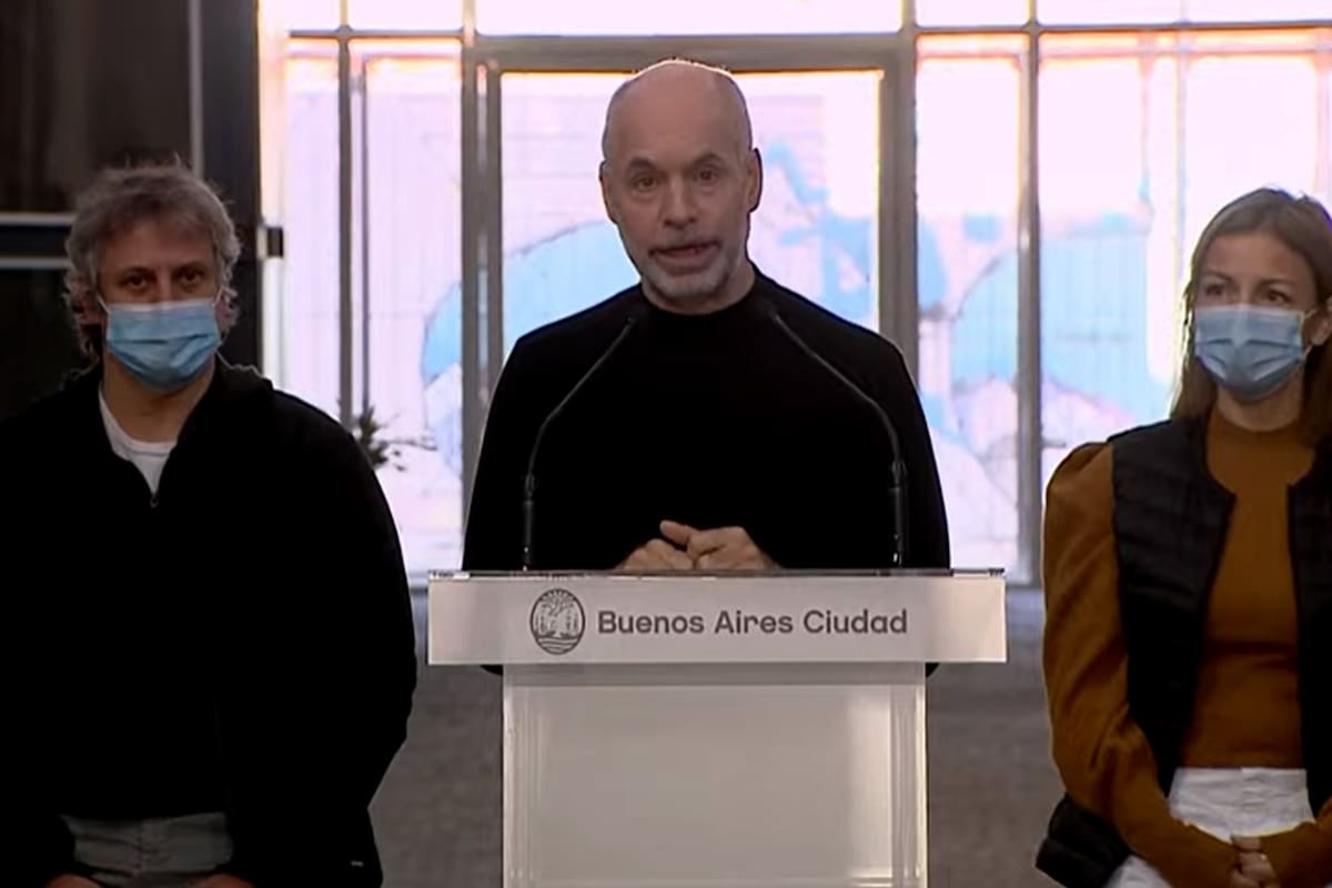 Conferencia de prensa de Horacio Rodríguez Larreta