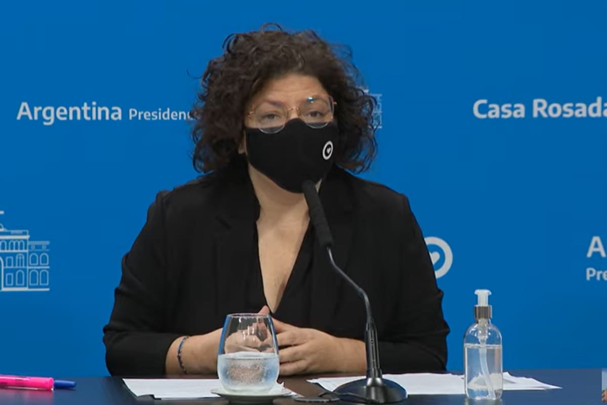 Conferencia de prensa de la ministra Carla Vizzotti y el ministro Matias Lammens