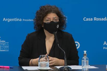 Conferencia de prensa de la ministra Carla Vizzotti y el ministro Matias Lammens