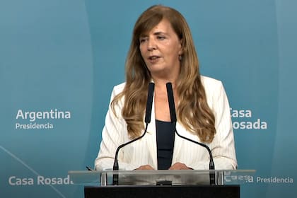 Conferencia de prensa de la portavoz de la Presidencia, Gabriela Cerruti