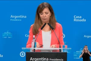 Conferencia de prensa de la portavoz de la presidencia Gabriela Cerruti