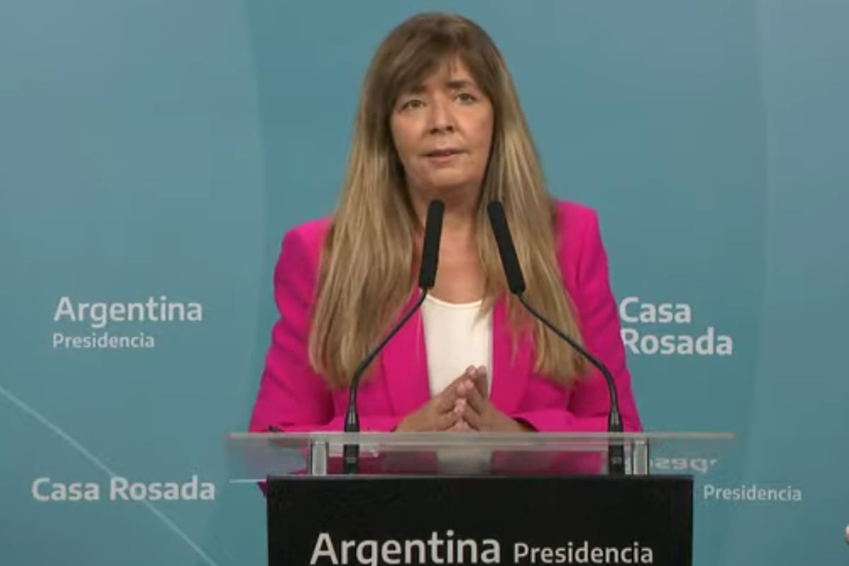 Conferencia de prensa de la portavoz de la Presidencia, Gabriela Cerruti