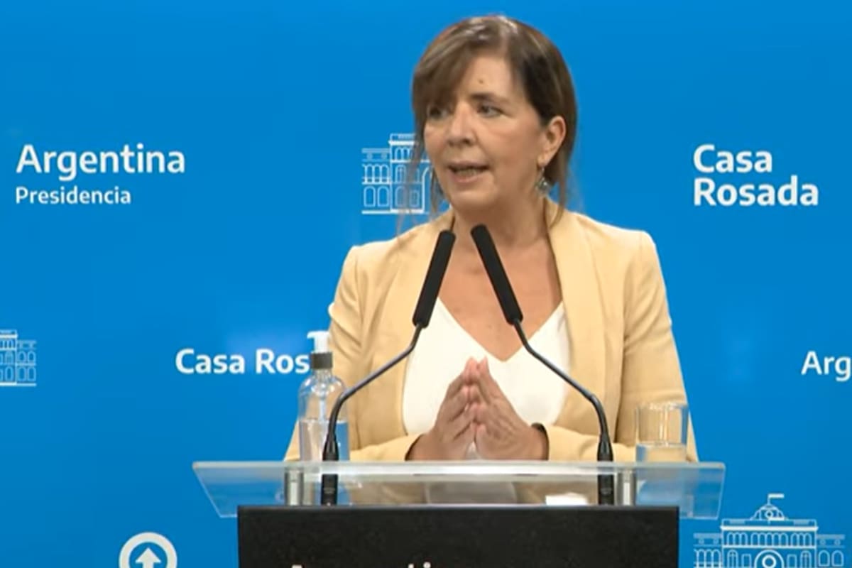 Conferencia de prensa de la portavoz de la Presidencia, Gabriela Cerruti