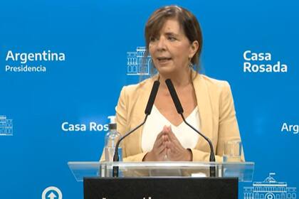 Conferencia de prensa de la portavoz de la Presidencia, Gabriela Cerruti