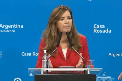 Conferencia de prensa de la portavoz de la Presidencia, Gabriela Cerruti