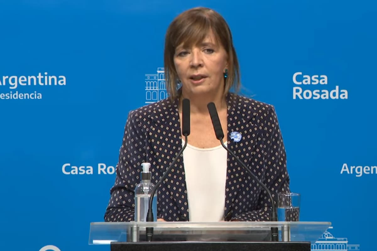 Conferencia de prensa de la portavoz de la Presidencia, Gabriela Cerruti