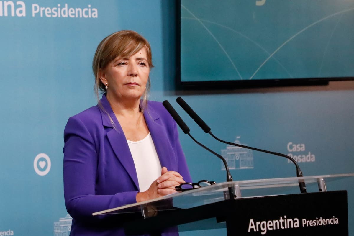 Conferencia de prensa de la portavoz presidencial, Gabriela Cerruti