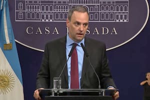 Conferencia de prensa de Manuel Adorni