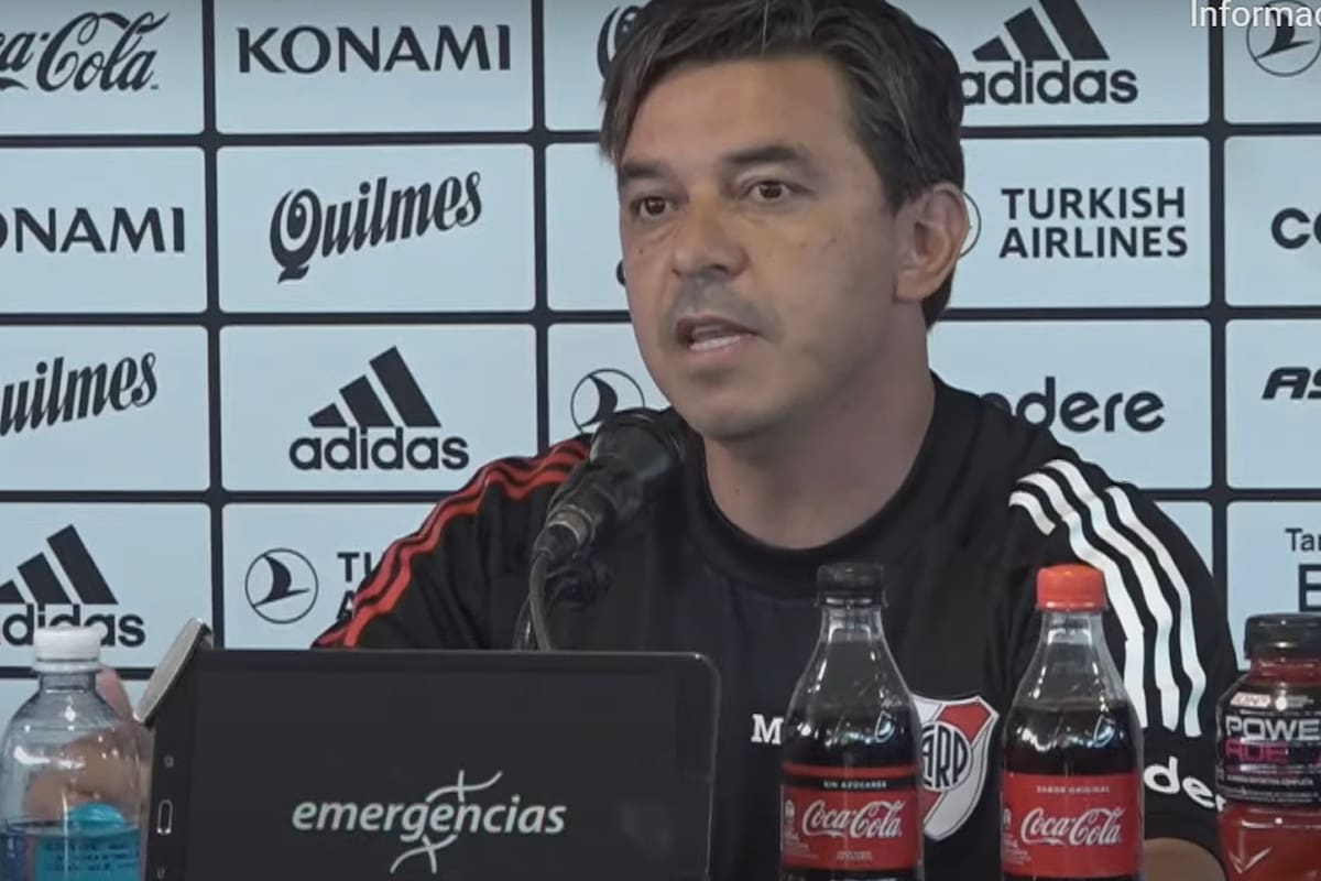 Conferencia de prensa de Marcelo Gallardo en el Campus de River en Ezeiza