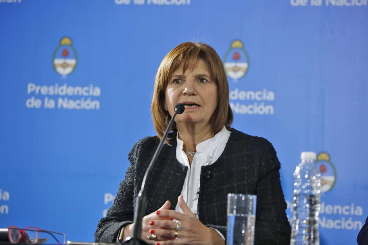 Conferencia de prensa de Patricia Bullrich en el CCK