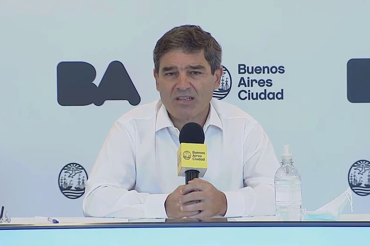 Conferencia de prensa del Ministerio de Salud de la Ciudad Autónoma de Buenos Aires