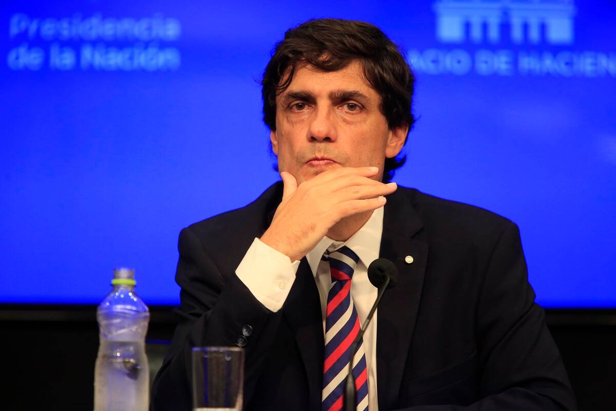 Conferencia de prensa del Ministro de Hacienda de la nacion, Hernan Lacunza, en el Ministerio de Hacienda. El 28_08_2019