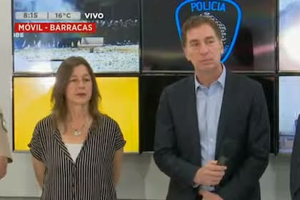 Conferencia de prensa tras el crimen del turista inglés en Puerto Madero