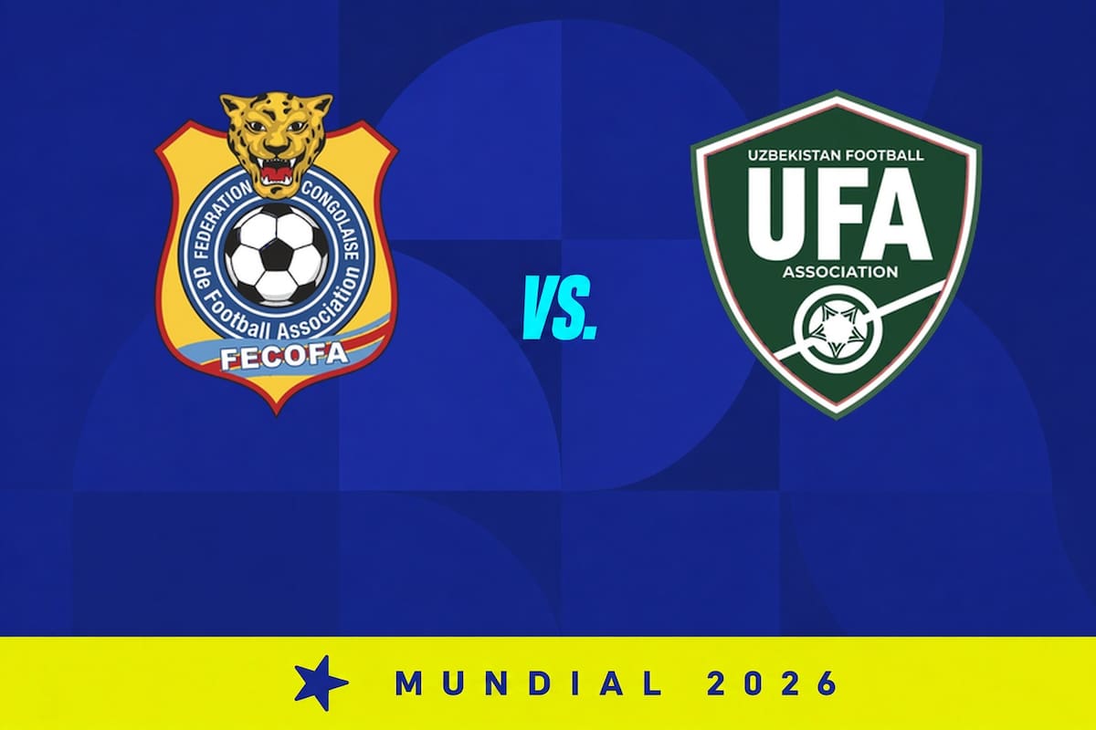 Congo RD venció 3-1 a Uzbekistán, por el Mundial 2026