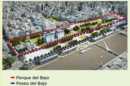 Conjunto de obras que lleva adelante el Gobierno porteño en el bajo de la Ciudad