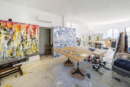 Una de las habitaciones, donde la mujer de Sean tenía montado su atelier