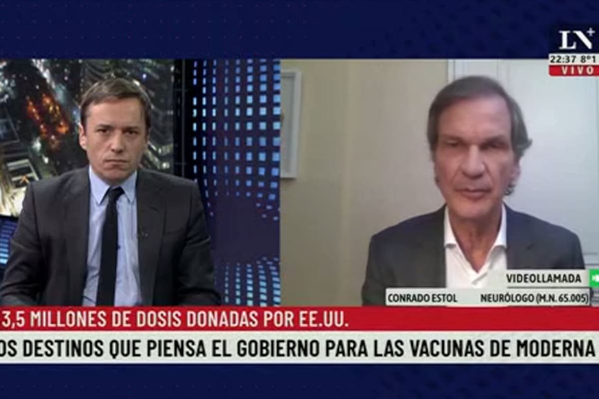 Conrado Estol: "Se tienen que aplicar todas las vacunas de Moderna que llegaron"