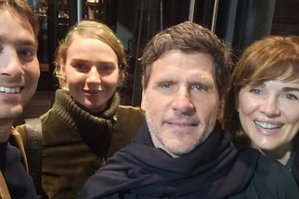 Conrado, Fini, Lucas Bocchino y Andrea, en una selfie para el recuerdo