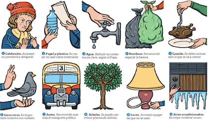 Consejos del papa Francisco para el cuidado del ambiente en la encíclica Laudato Si'