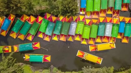 Construyeron artificialmente estas largas y estrechas franjas de tierra sobre lagos poco profundos apilando tierra sobre juncos y los elevaron a la altura requerida