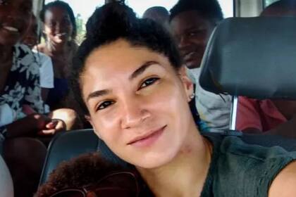 Consuelo Alzamora vive en Les Cayes con su hij de 4 años