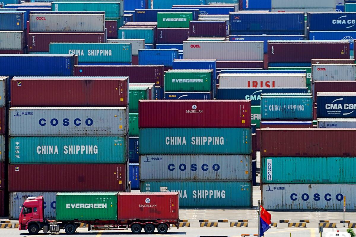 Contenedores en el puerto de Shanghai