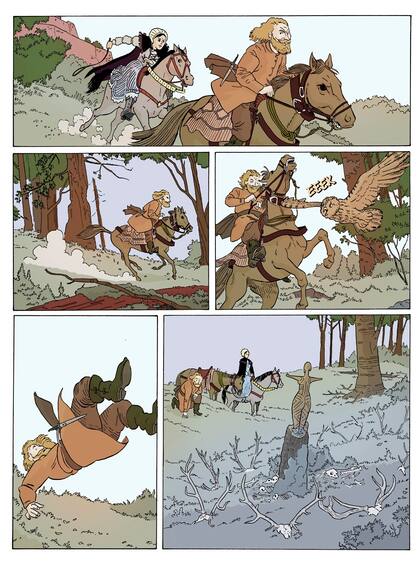 Viñeta de Bathory, obra de Gervasio