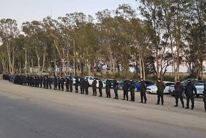 Hay un fuerte operativo por tierra y por aire, con drones, sobre la ruta nacional Nº 3