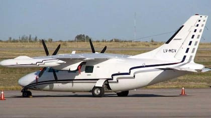 El avión Mitsubishi LV-MCV que desapareció en pleno vuelo el pasado 24 de julio