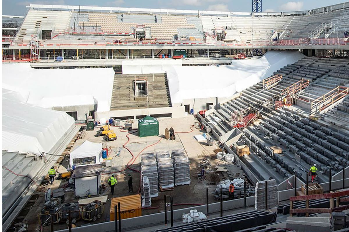 Continúan las refacciones para albergar la Roland Garros 2019