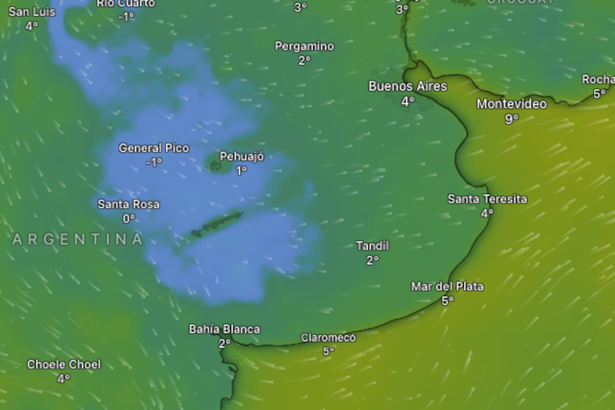 Continuarán las temperaturas frías en gran parte de la Argentina