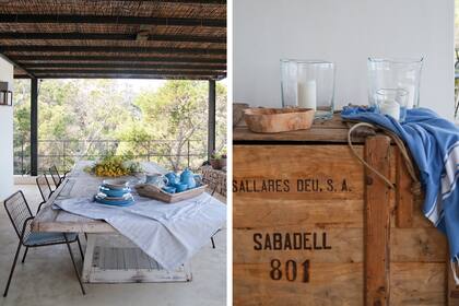 Saliendo por la cocina se llega al sector comedor de la galería.