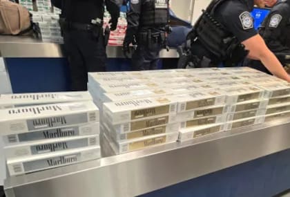 Contrabando de cigarrillos.