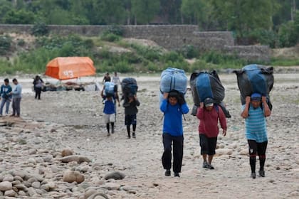Contrabando en la frontera entre Salta y Bolivia