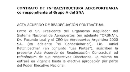Contrato de infraestructura aeroportuaria